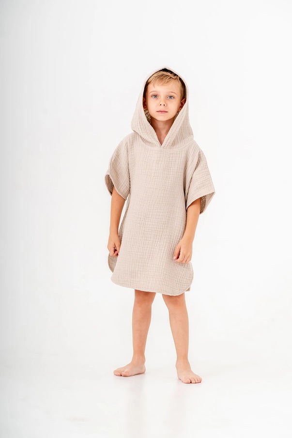 Musselin-Badeponcho