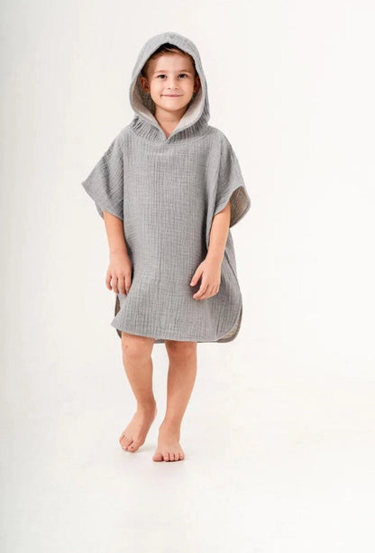Musselin-Badeponcho