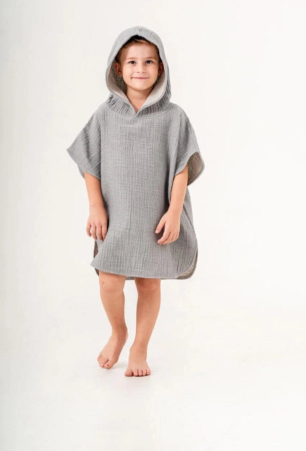 Musselin-Badeponcho